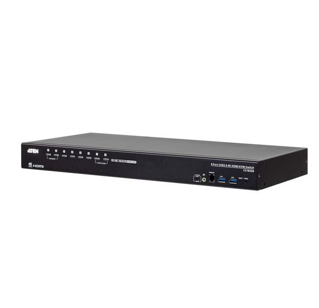 Aten 8-Port USB 3.0 4K HDMI KVM Switch, Port Selection: OSD,Hotkey, Pushbutton, RS-232 Commands Aten 8-Port USB 3.0 4K HDMI KVM Switch, Port Selection: OSD,Hotkey, Pushbutton, RS-232 Commands